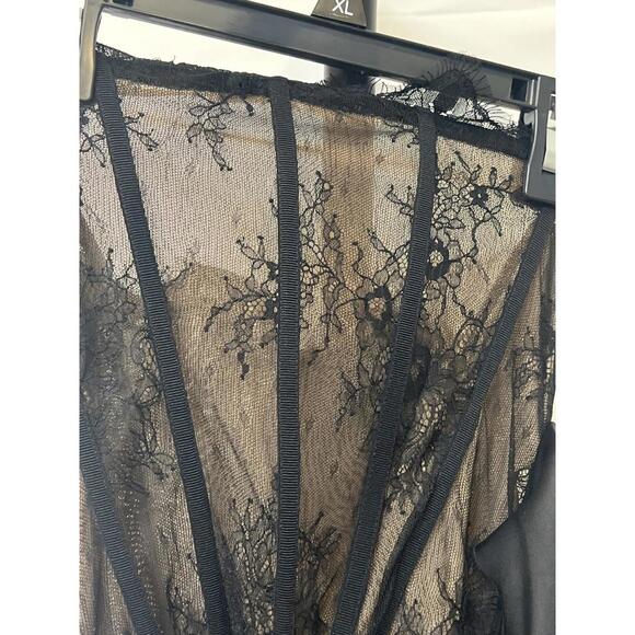 NBD NALANI DRESS maxi black strapless lace - Picture 5 of 8